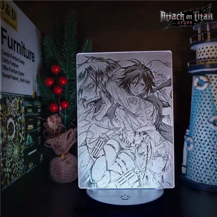 attack on titan 3d lamp mikasa ackerman nights light 716 1 - Attack On Titan Merch