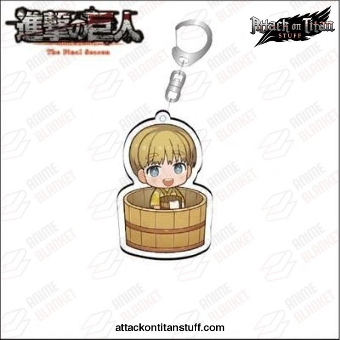 attack on titan acrylic keychain pendant bag bath tub armin arlert 666 1 - Attack On Titan Merch