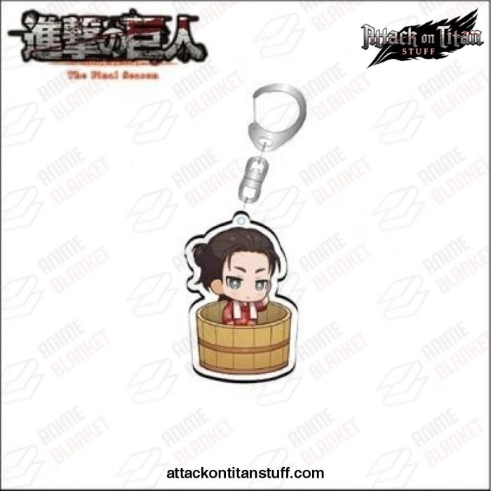 attack on titan acrylic keychain pendant bag bath tub gunter shulz 991 1 - Attack On Titan Merch