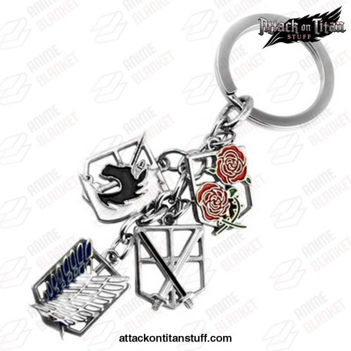 attack on titan badge pendant necklace keychain 129 1 - Attack On Titan Merch