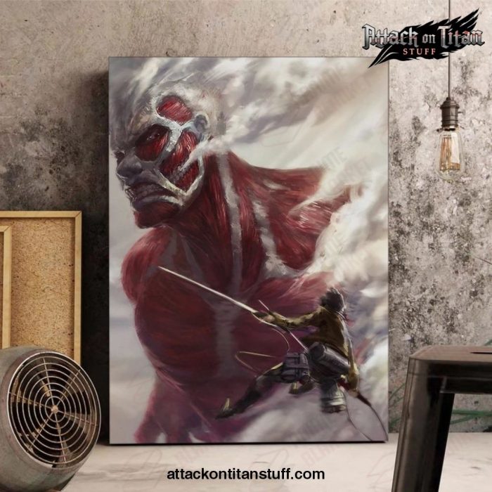 attack on titan colossal somke wall art 402 1 - Attack On Titan Merch