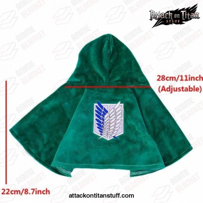 attack on titan cosplay costume survey corps cloak cape for pet 655 1 - Attack On Titan Merch