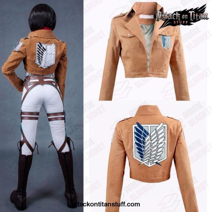 attack on titan cosplay eren jaeger and mikasa full set costume 479 1 - Attack On Titan Merch