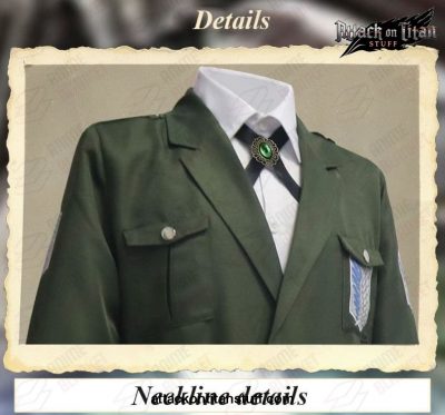 attack on titan cosplay full set uniform army green long coat 196 1 - Attack On Titan Merch