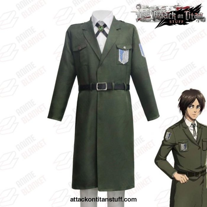 attack on titan cosplay full set uniform army green long coat 200 1 - Attack On Titan Merch