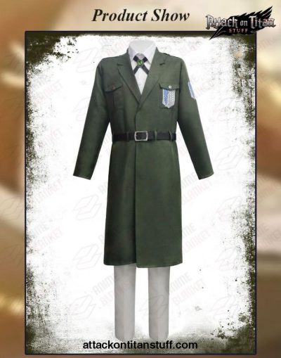 attack on titan cosplay full set uniform army green long coat 391 1 - Attack On Titan Merch