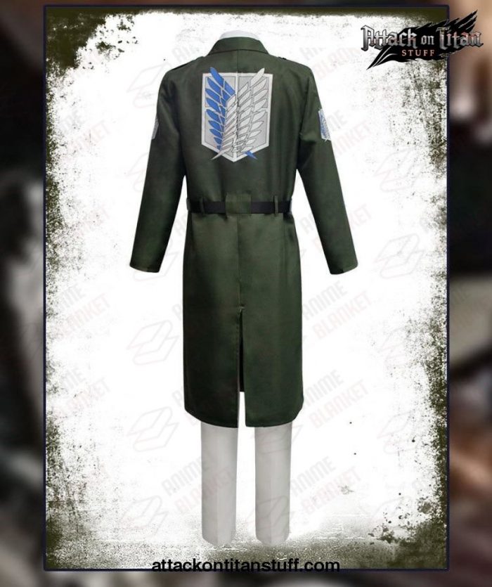 attack on titan cosplay full set uniform army green long coat 803 1 - Attack On Titan Merch