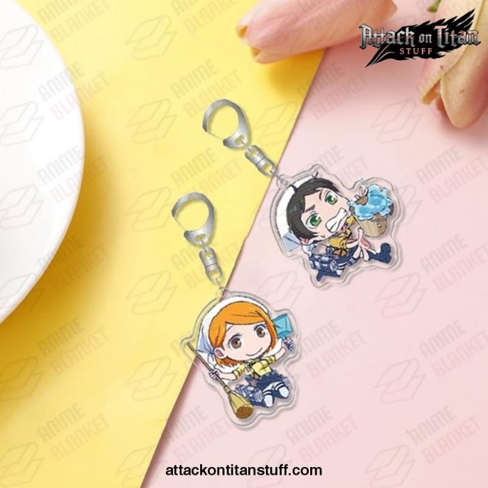 attack on titan cute keychain gifts 436 1 - Attack On Titan Merch