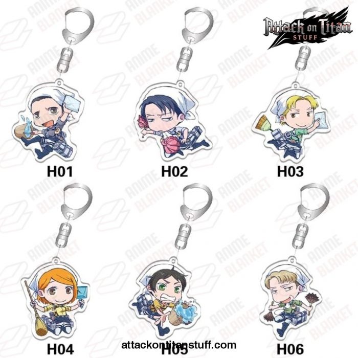 attack on titan cute keychain gifts 895 1 - Attack On Titan Merch