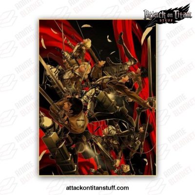 attack on titan full team fight poster 334 1 - Attack On Titan Merch