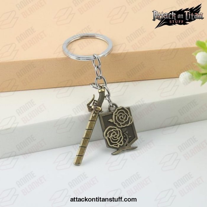 attack on titan keychain metal bronze pendant style 3 786 1 - Attack On Titan Merch