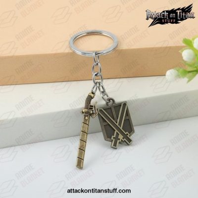 attack on titan keychain metal bronze pendant style 4 830 1 - Attack On Titan Merch