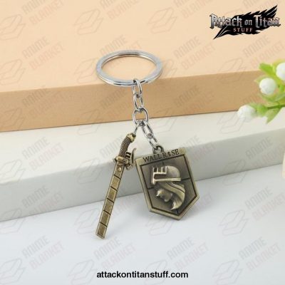 attack on titan keychain metal bronze pendant style 6 660 1 - Attack On Titan Merch