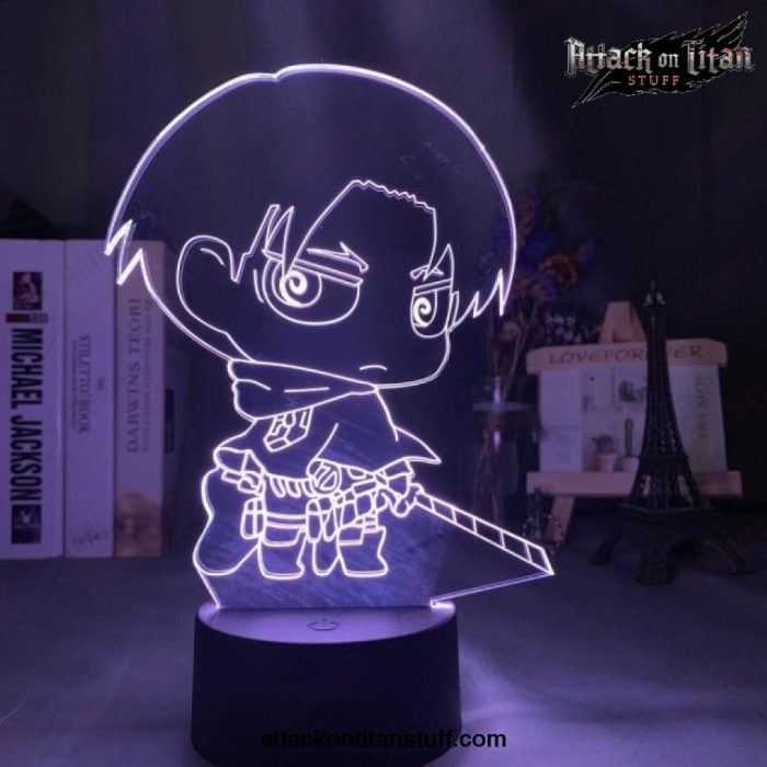 attack on titan lamp levi ackerman chibi figure night light 16 color with remote 753 1 - Attack On Titan Merch