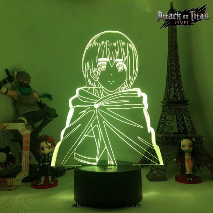 attack on titan lamp mikasa ackerman acrylic figure night light 110 1 - Attack On Titan Merch