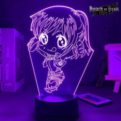 attack on titan lamp sasha braus chibi 3d led night light 16 color with remote 644 1 - Attack On Titan Merch