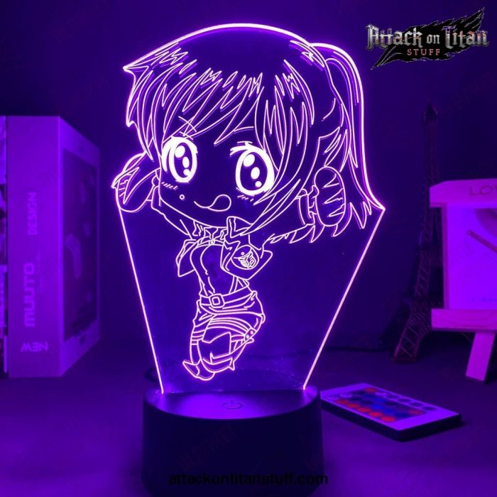 attack on titan lamp sasha braus chibi 3d led night light 229 1 - Attack On Titan Merch