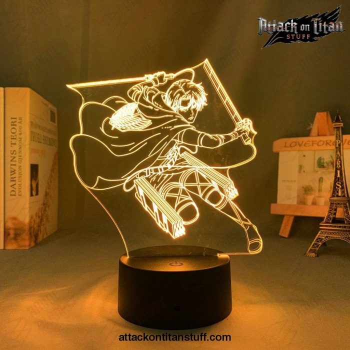 attack on titan levi ackerman 3d led night light lamp 146 1 - Attack On Titan Merch