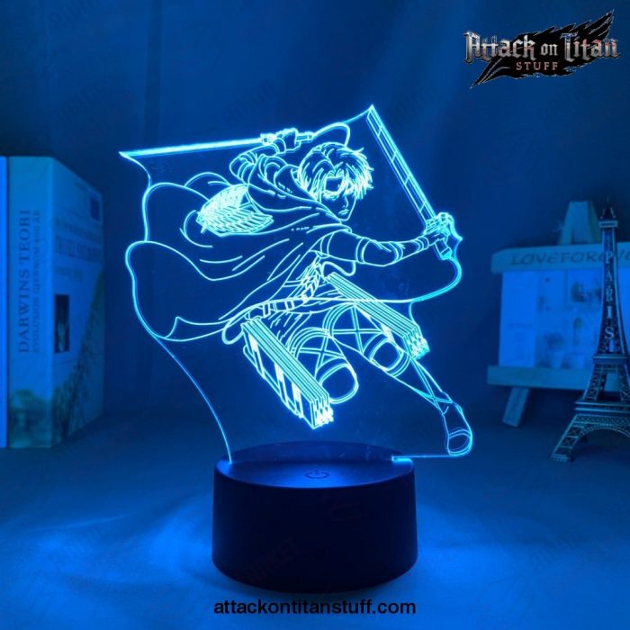 attack on titan levi ackerman 3d led night light lamp 210 1 - Attack On Titan Merch