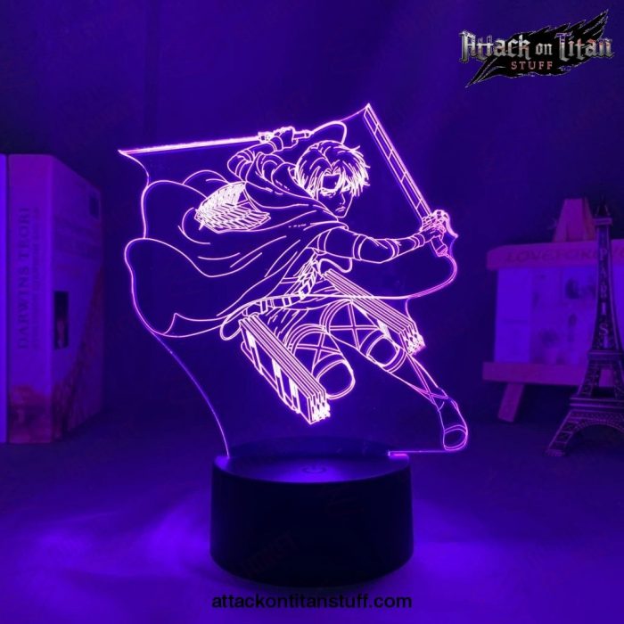 attack on titan levi ackerman 3d led night light lamp 270 1 - Attack On Titan Merch