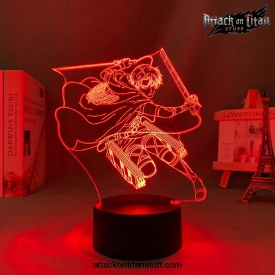 attack on titan levi ackerman 3d led night light lamp 303 1 - Attack On Titan Merch