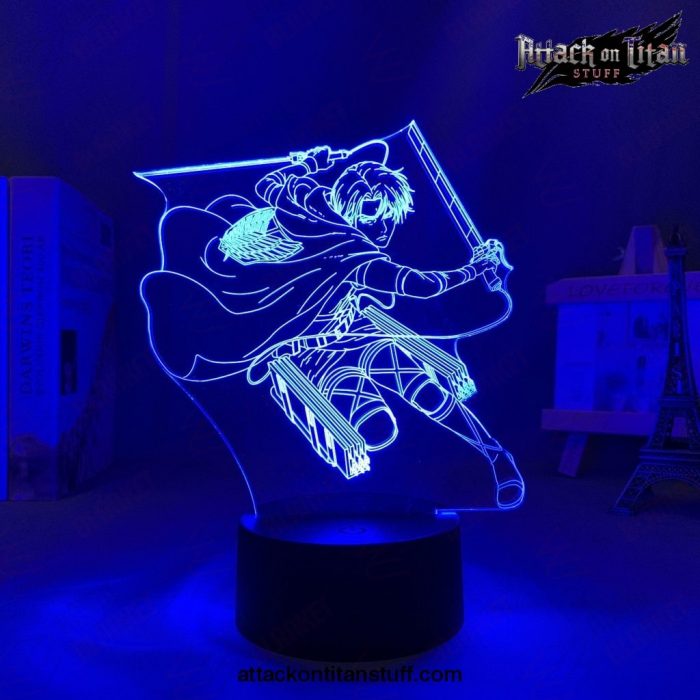 attack on titan levi ackerman 3d led night light lamp 474 1 - Attack On Titan Merch