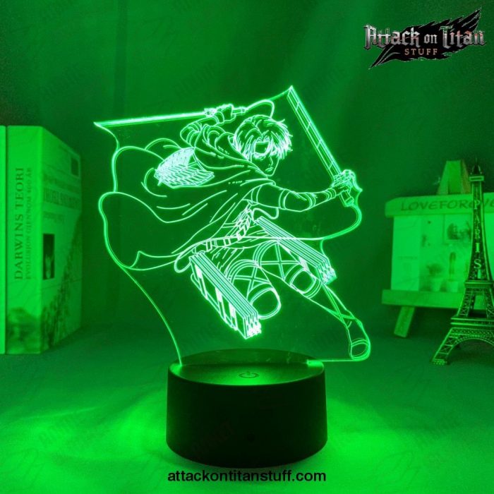 attack on titan levi ackerman 3d led night light lamp 794 1 - Attack On Titan Merch