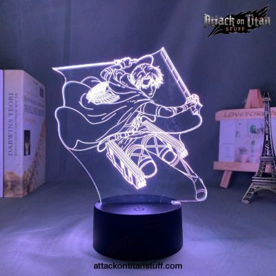 attack on titan levi ackerman 3d led night light lamp 888 1 - Attack On Titan Merch