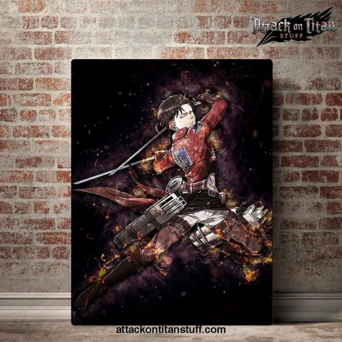 attack on titan levi color wall art 613 1 - Attack On Titan Merch