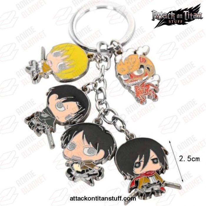 attack on titan logo metal keychain style 3 190 1 - Attack On Titan Merch