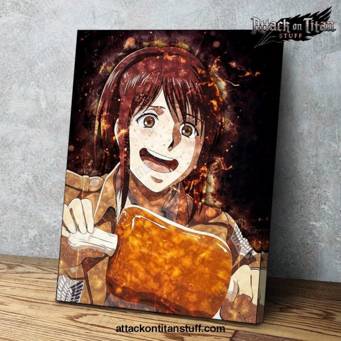 attack on titan sasha blaus smile wall art 528 1 - Attack On Titan Merch