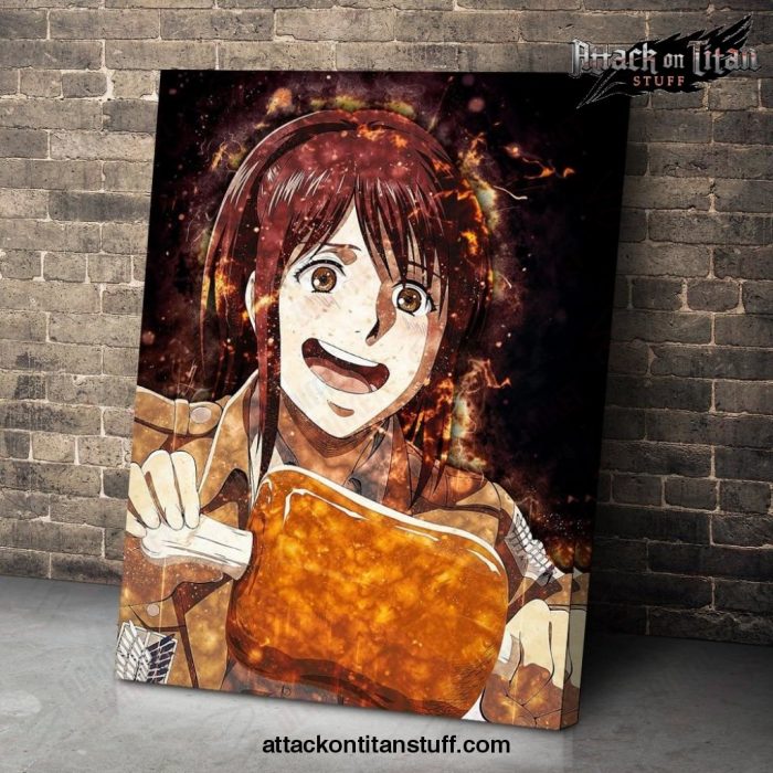 attack on titan sasha blaus smile wall art 669 1 - Attack On Titan Merch