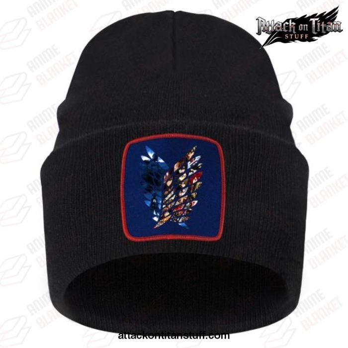 attack on titan winter knitted hat 2021 black 671 1 - Attack On Titan Merch