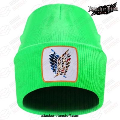 attack on titan winter knitted hat 2021 green 755 1 - Attack On Titan Merch