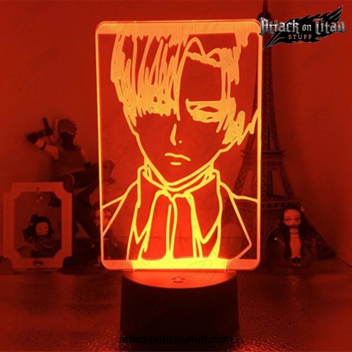 attack on titans levi ackerman handsome 3d lamp night light 7 colors no remote 607 1 - Attack On Titan Merch