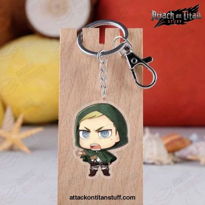 cute attack on titan chibi keychain 931 1 - Attack On Titan Merch