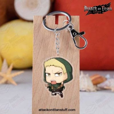 cute attack on titan chibi keychain erwin smith 403 1 - Attack On Titan Merch