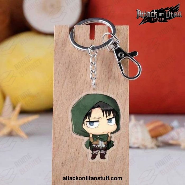 cute attack on titan chibi keychain levi 608 1 - Attack On Titan Merch