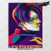 levi ackerman handsome color wall art 913 1 - Attack On Titan Merch