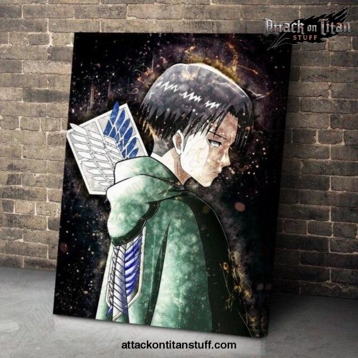 levi ackerman sad wall art 360 1 - Attack On Titan Merch