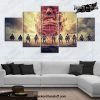 new 5 pieces attack on titan canvas wall art 462 1 - Attack On Titan Merch