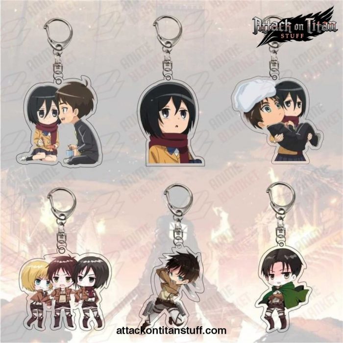 new arrival attack on titan keychain plated 869 1 - Attack On Titan Merch