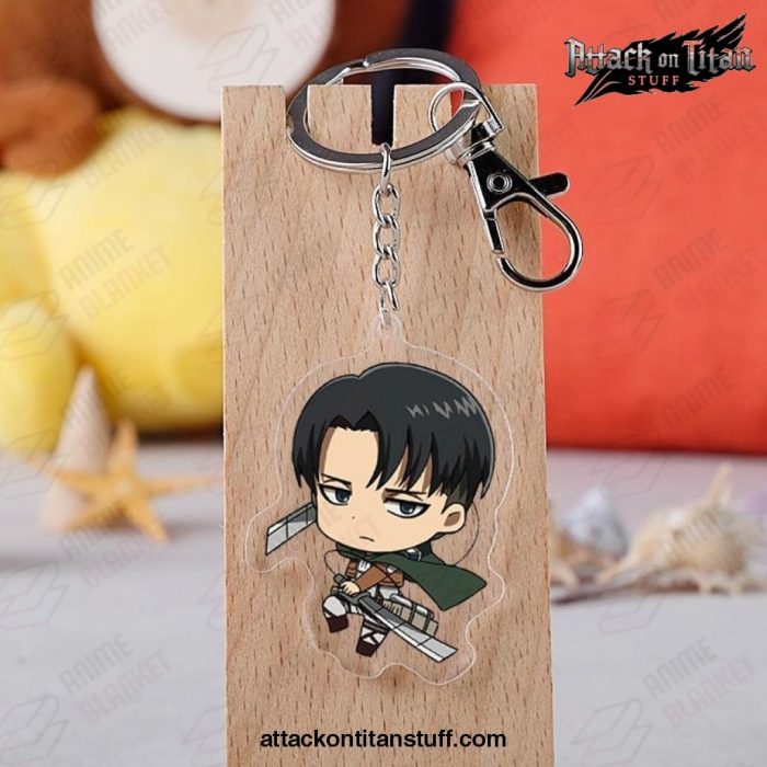 new attack on titan keychain figure levi 676 1 - Attack On Titan Merch