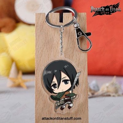 new attack on titan keychain figure mikasa 735 1 - Attack On Titan Merch