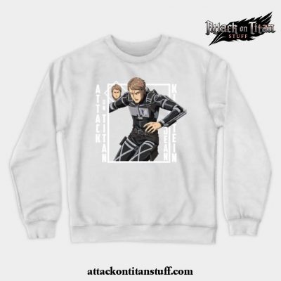 attack on titan jean kirstein crewneck sweatshirt white s 675 - Attack On Titan Merch