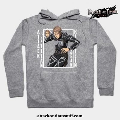 attack on titan jean kirstein hoodie gray s 889 - Attack On Titan Merch