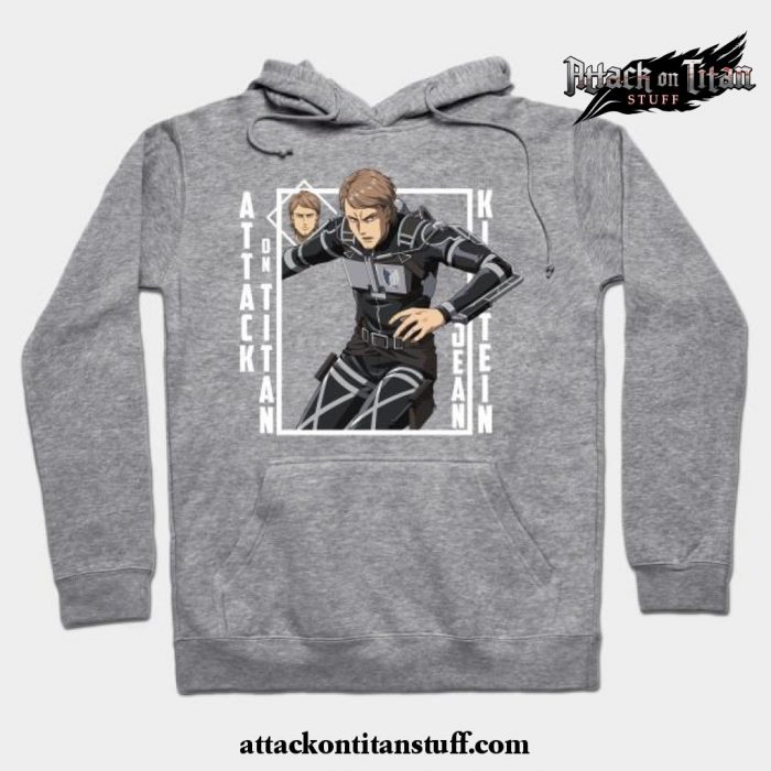 attack on titan jean kirstein hoodie gray s 889 - Attack On Titan Merch