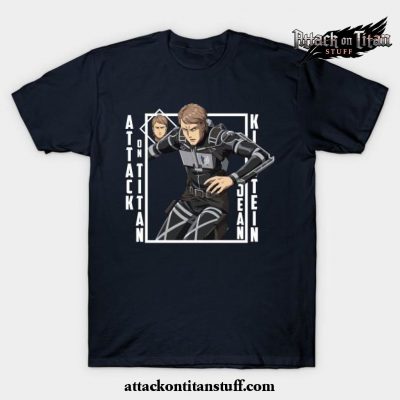 attack on titan jean kirstein t shirt navy blue s 377 - Attack On Titan Merch