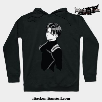 black levi ackerman hoodie s 447 - Attack On Titan Merch