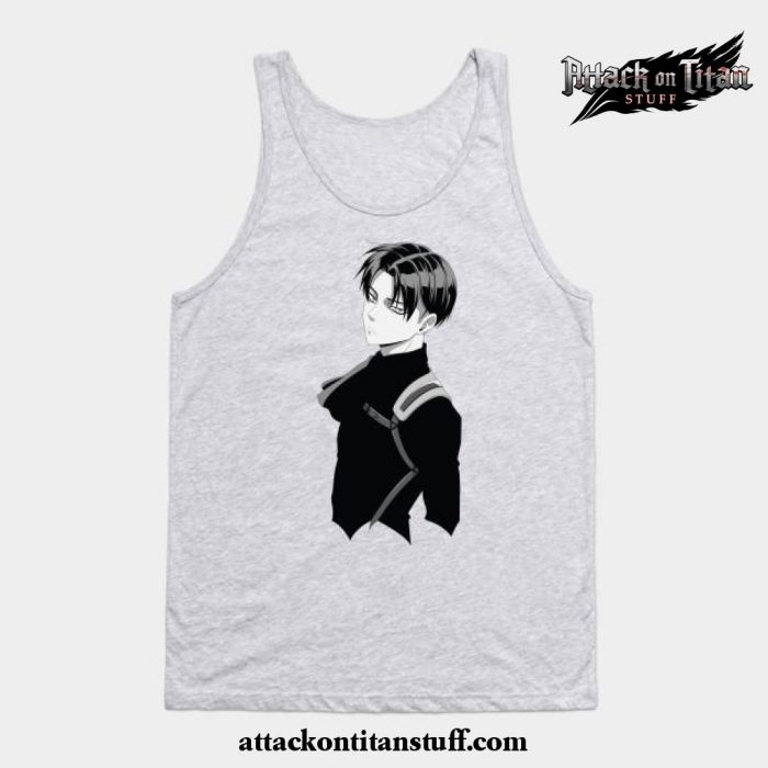 black levi ackerman tank top gray s 422 - Attack On Titan Merch